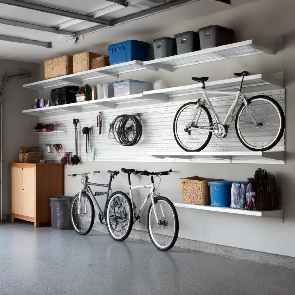Wall-Mounted Metal Shelves