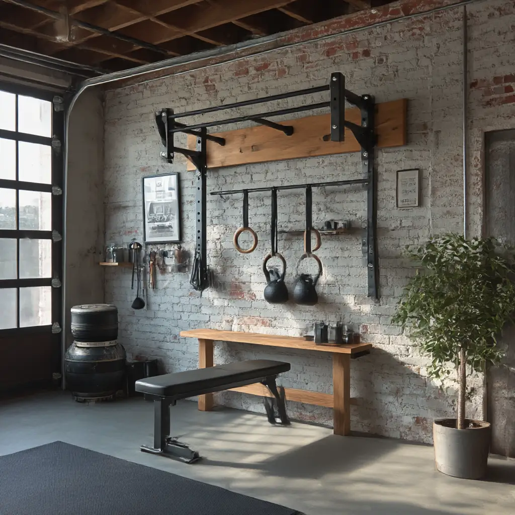 Wall-Mounted Pull-Up Bar