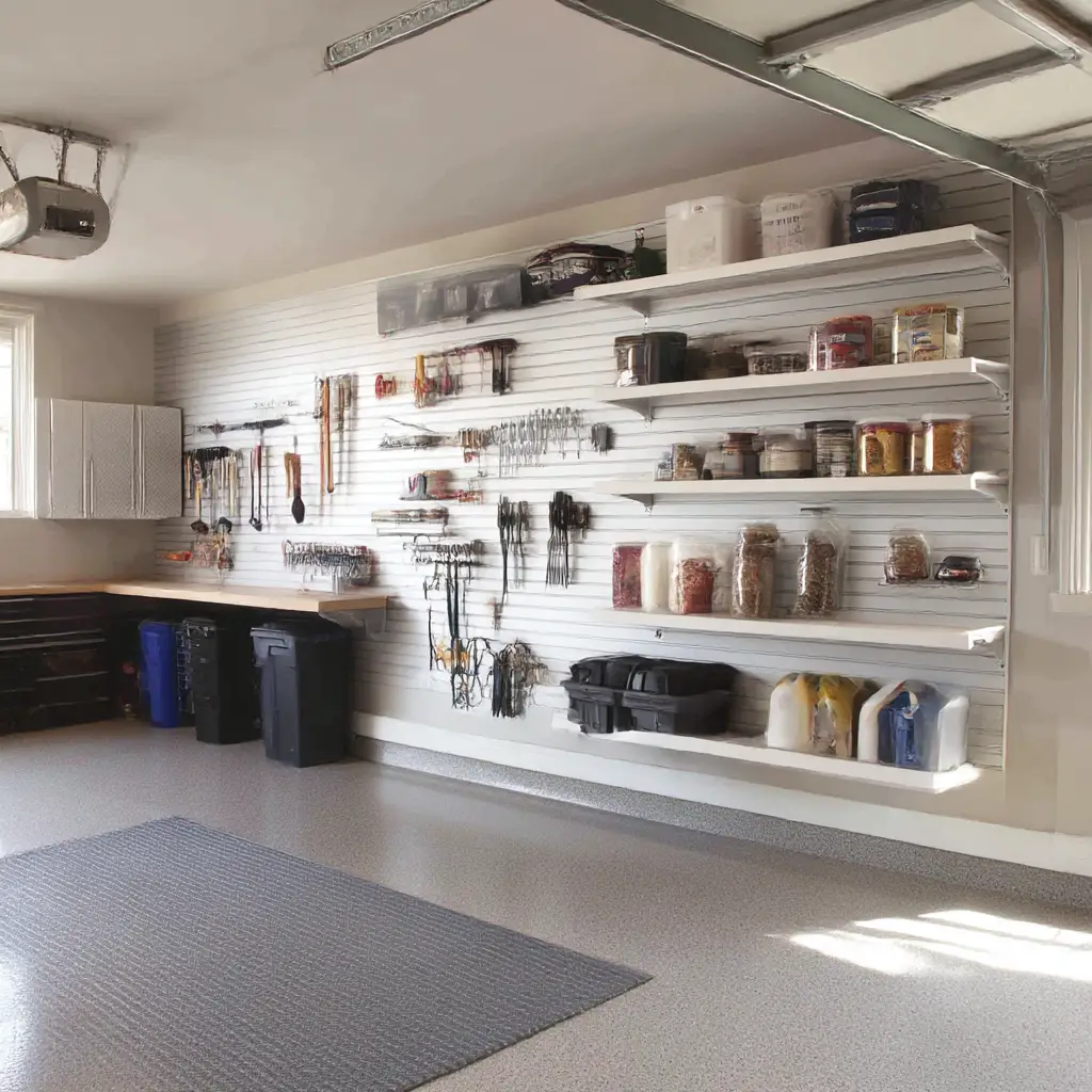 Wall Tracks with Adjustable Shelves