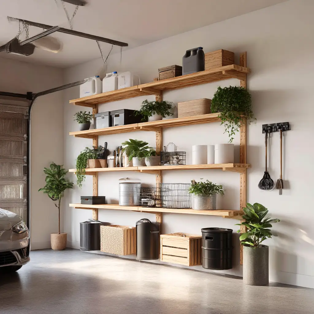 Wall-mounted shelving