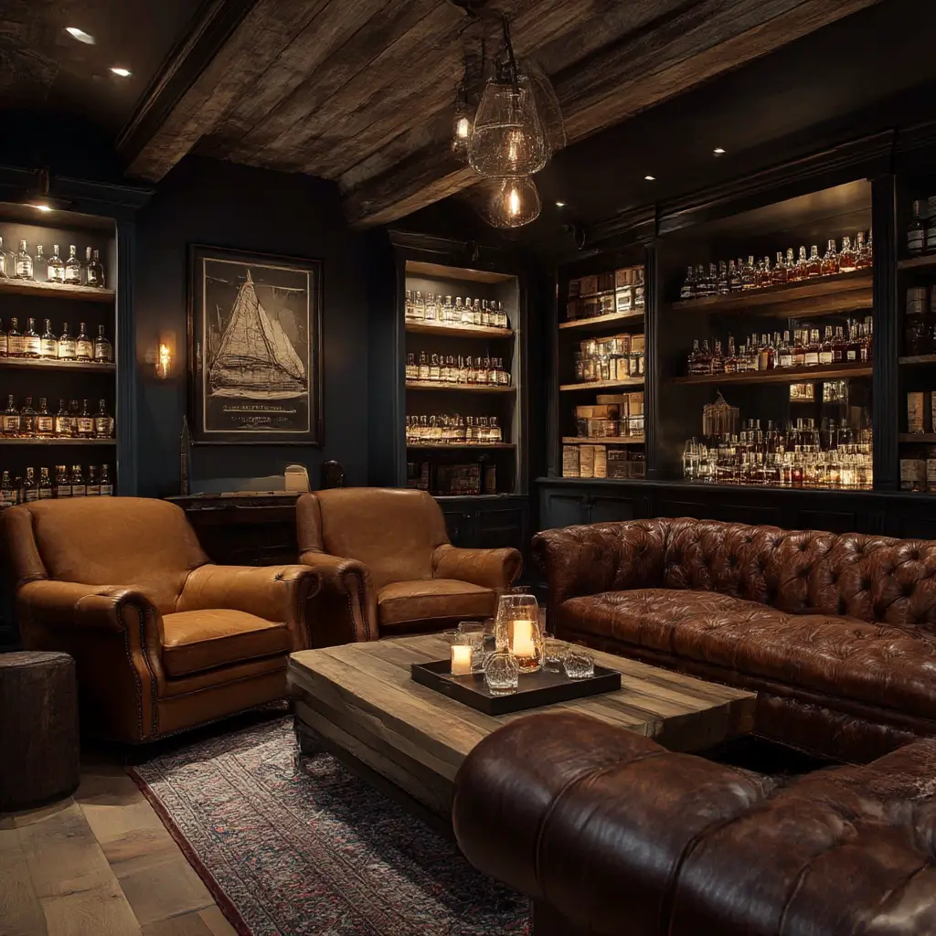 Whiskey and cigar lounge