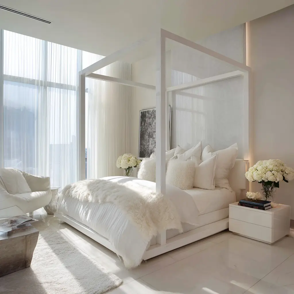 White Canopy Bed