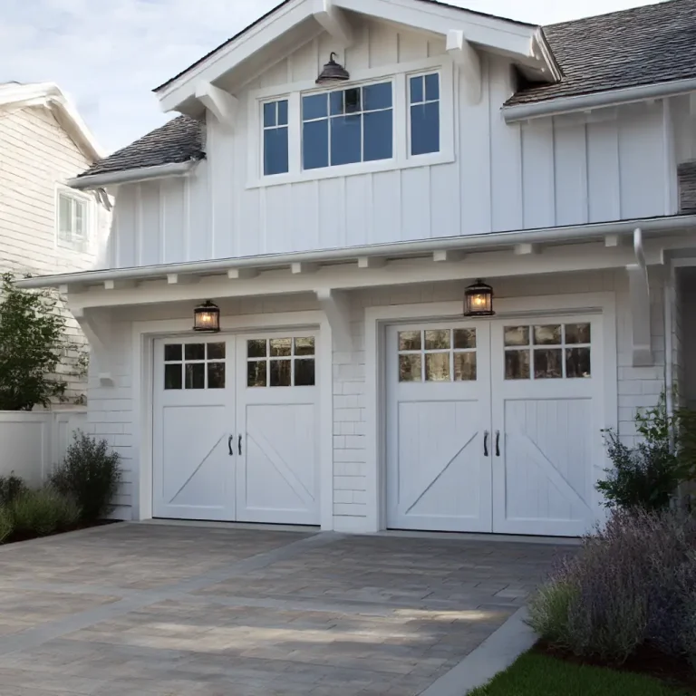 17 Garage Door Ideas in White for a Timeless Look