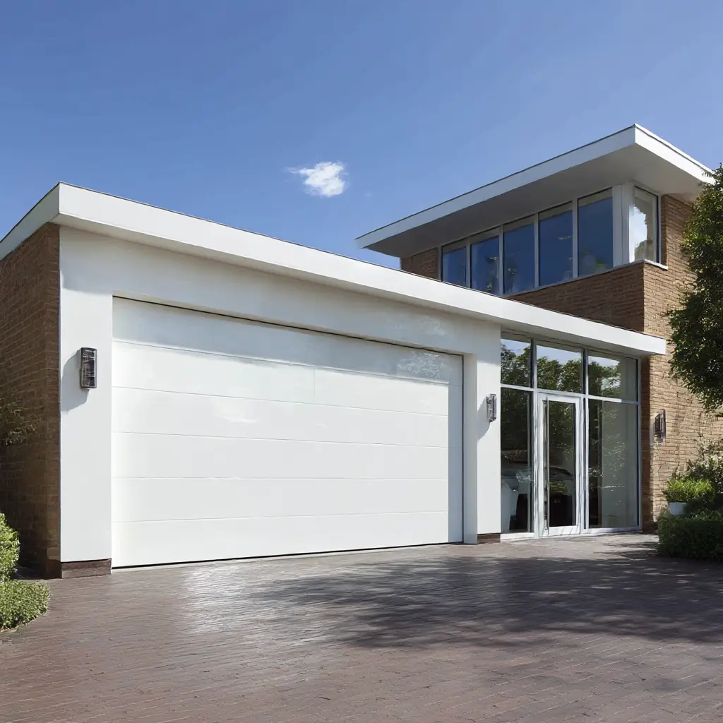 White High-Gloss Garage Doors