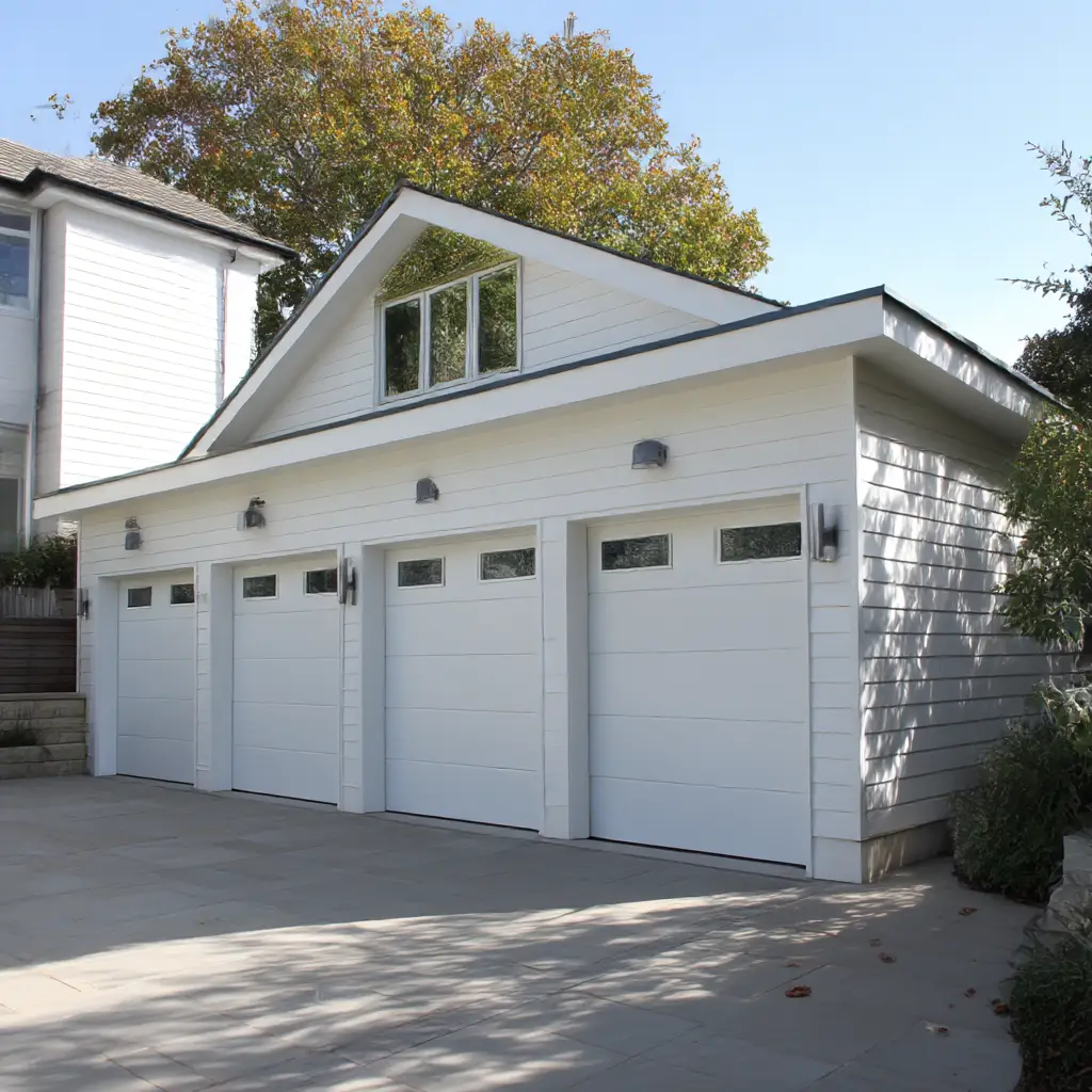  White Sectional Garage Doors