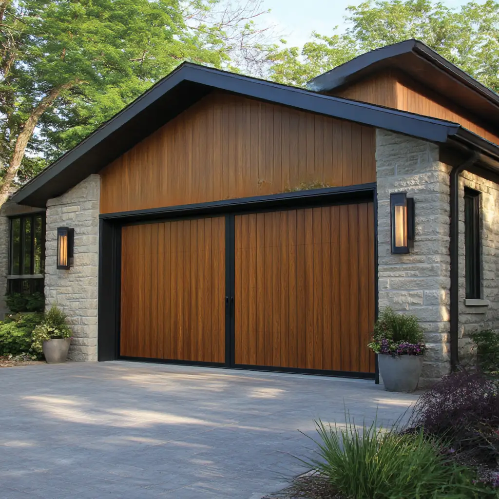 Wood-Grain Steel Doors