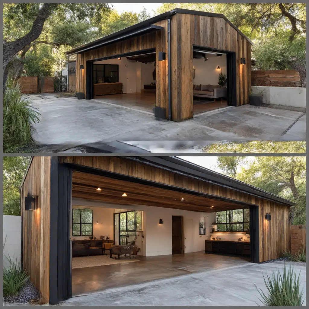 Wood and Metal Accents