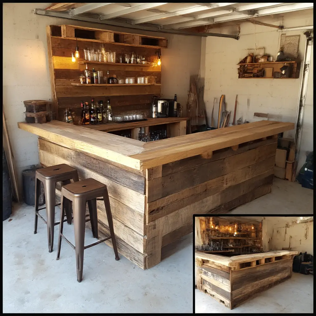 Wooden Pallet Bar