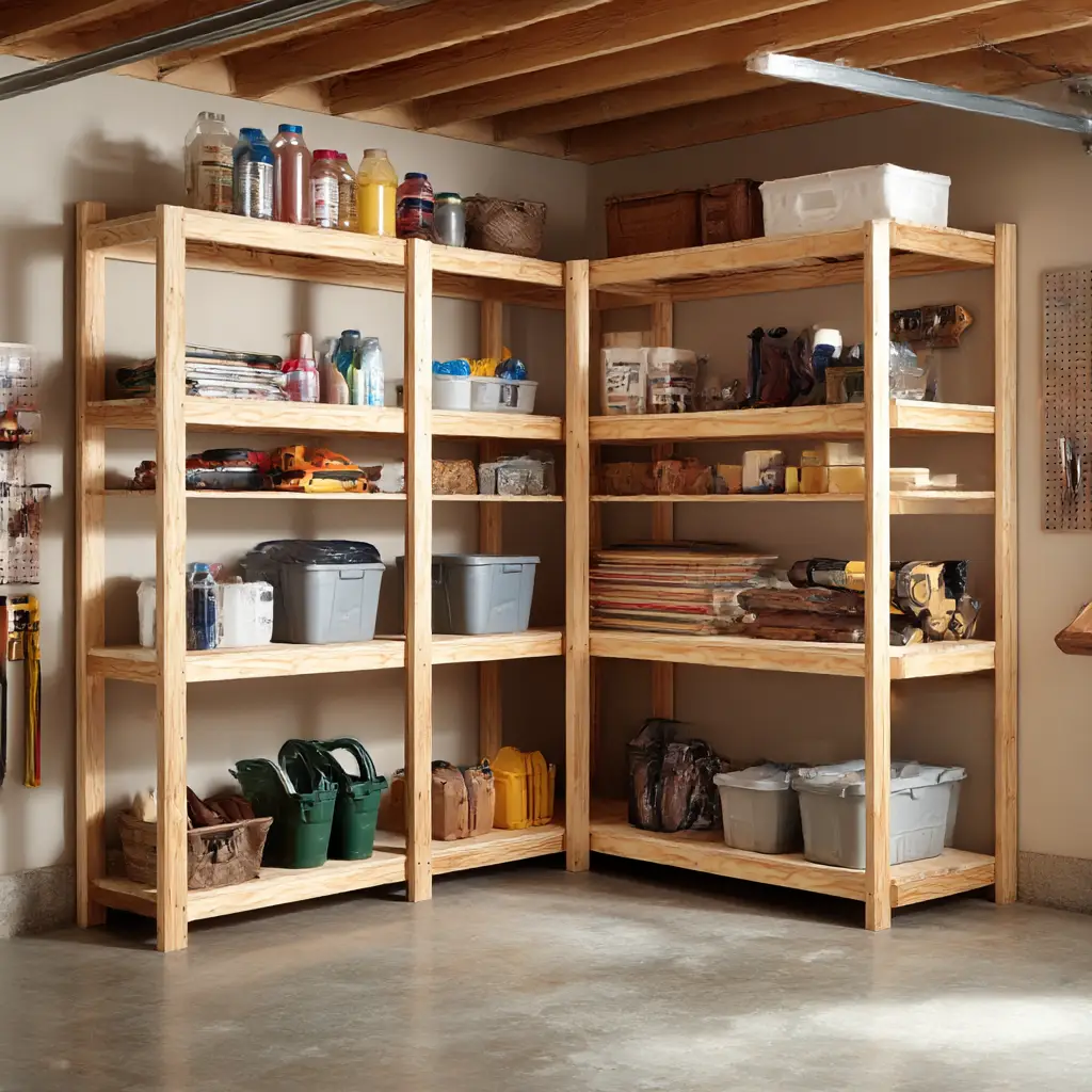 Wooden Shelving Units