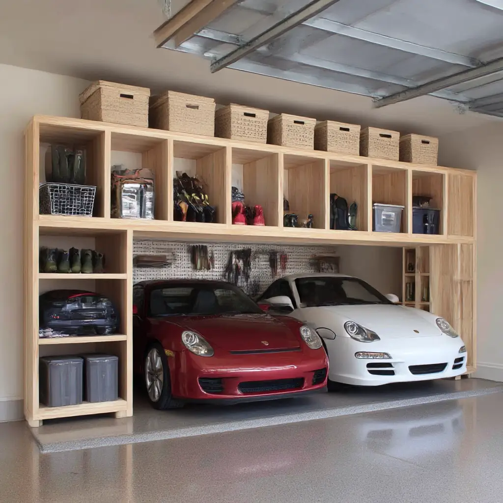 Wooden cubbies