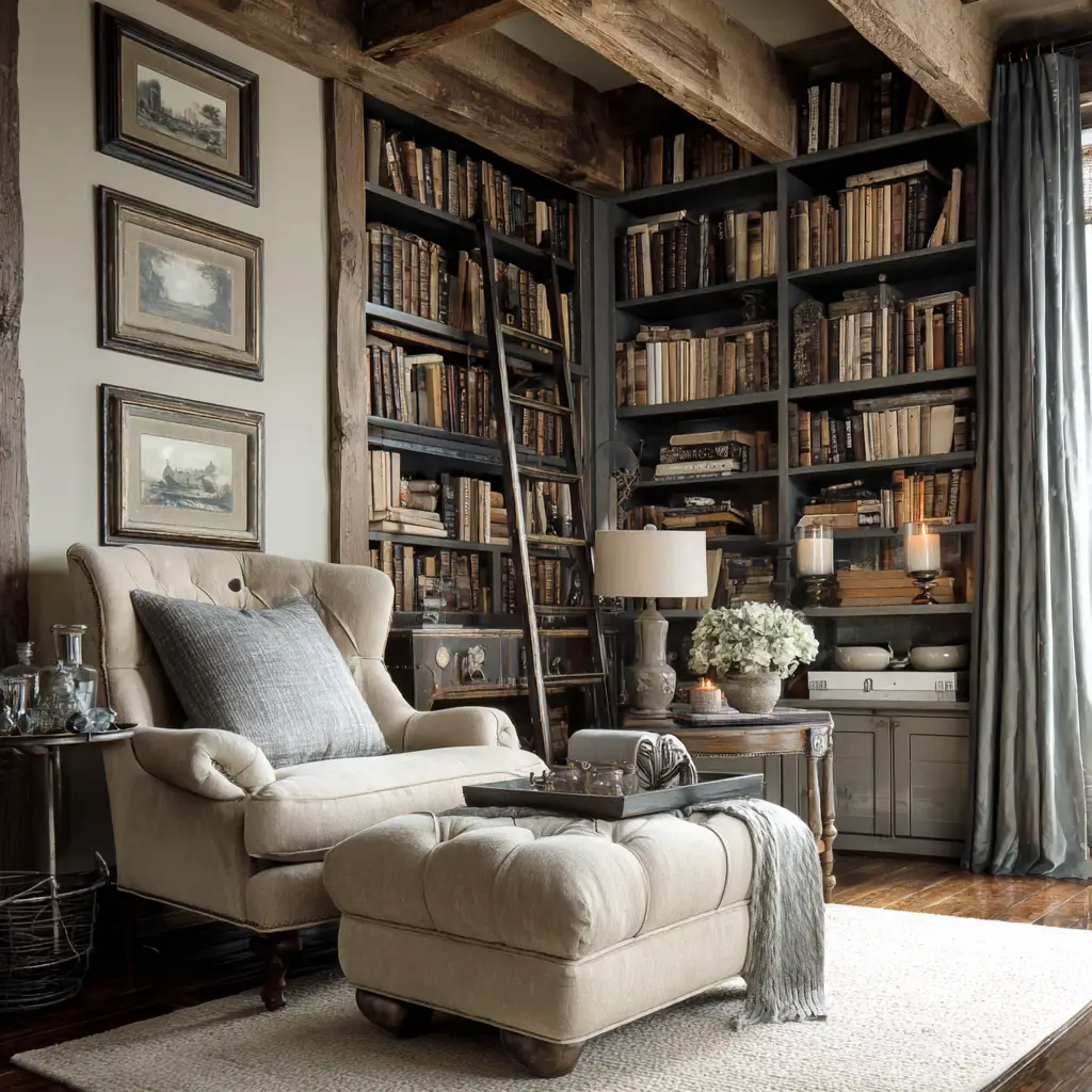 Add Bookshelves and Decor Displays