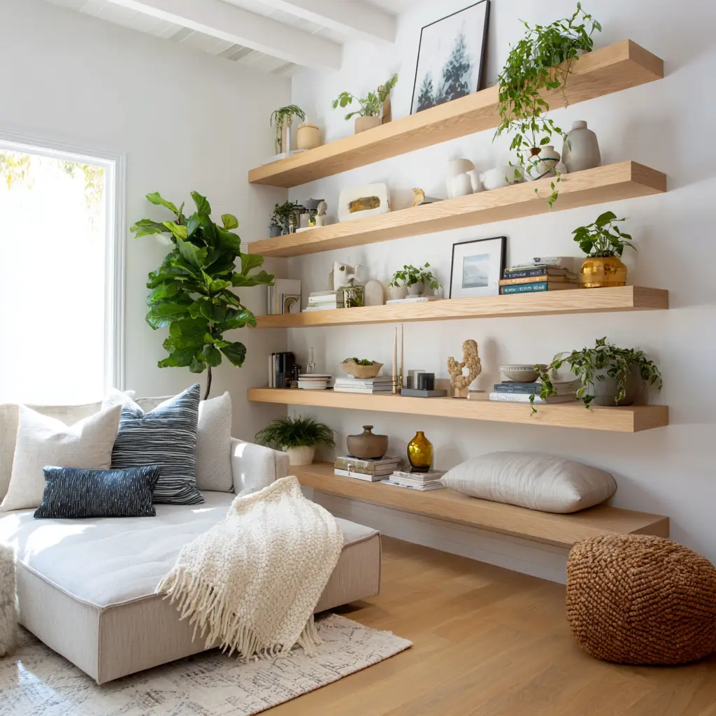 Add Floating Shelves