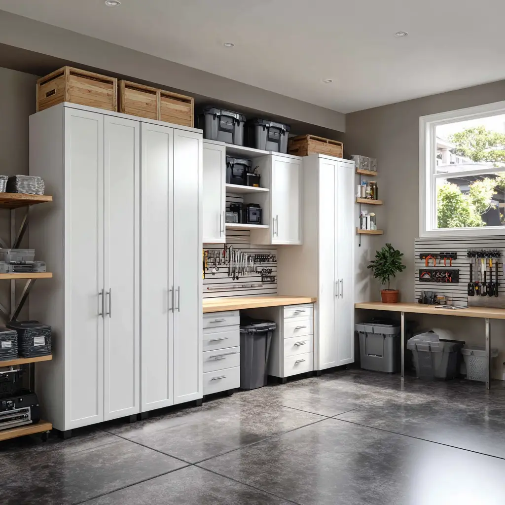 Add Storage Lockers or Cabinets