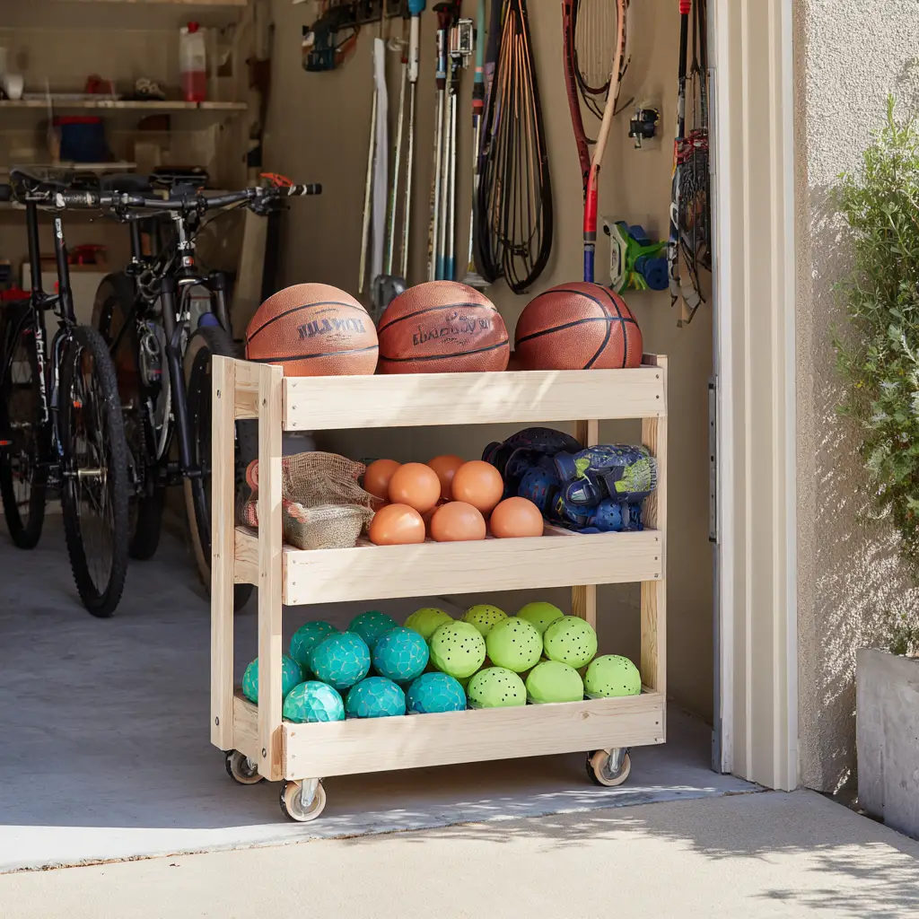 Add a Ball Caddy on Wheels