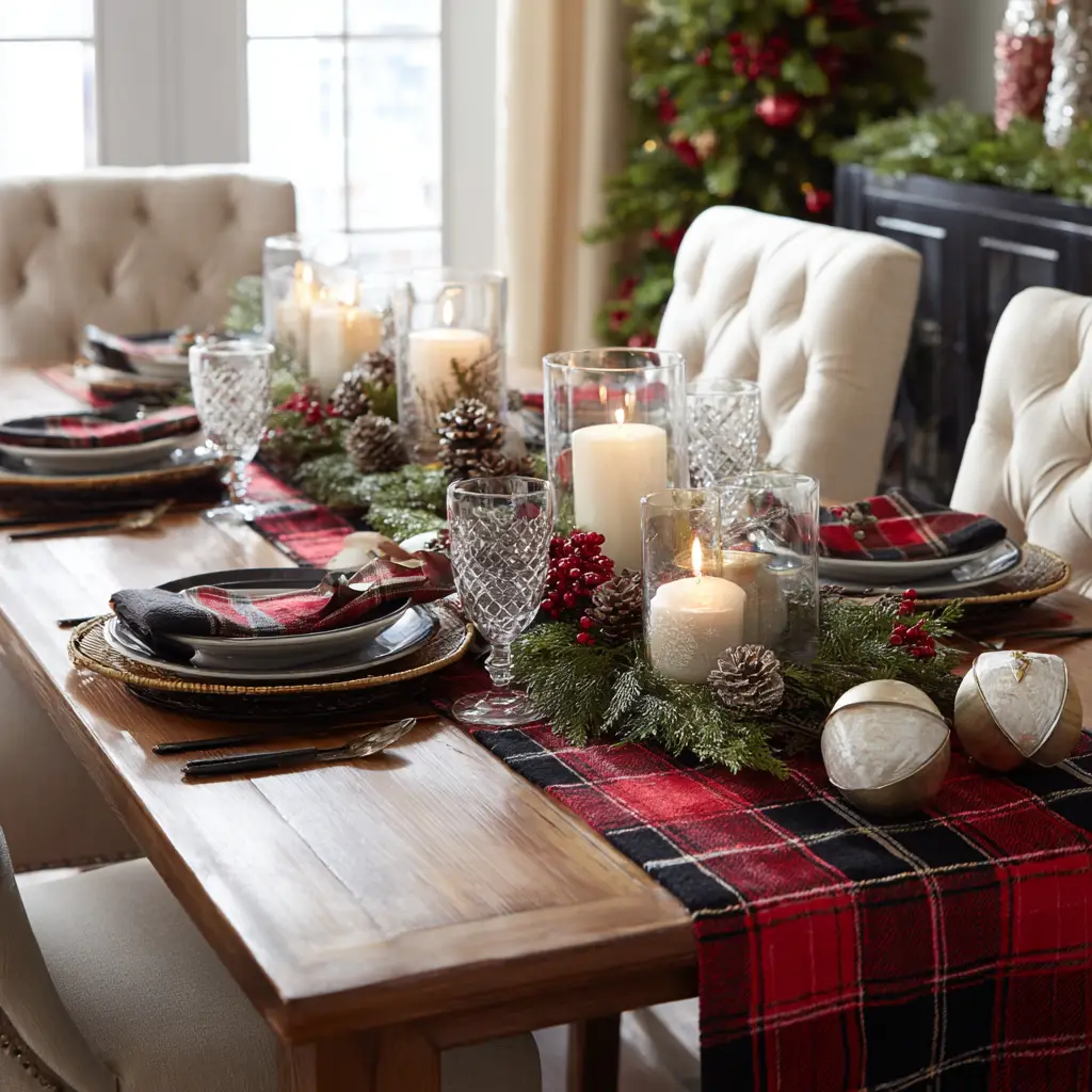 Add a Plaid Table Runner