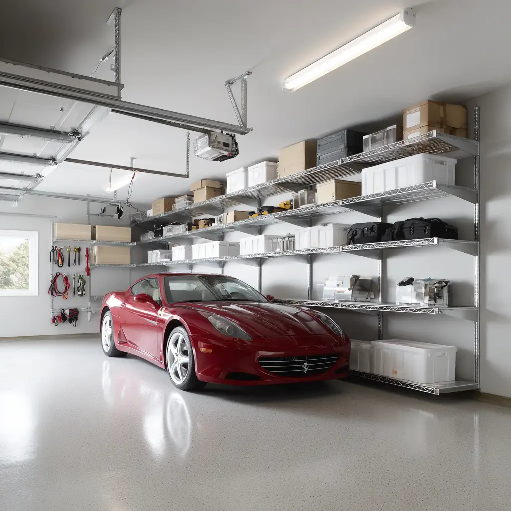 Adjustable Ceiling Shelves