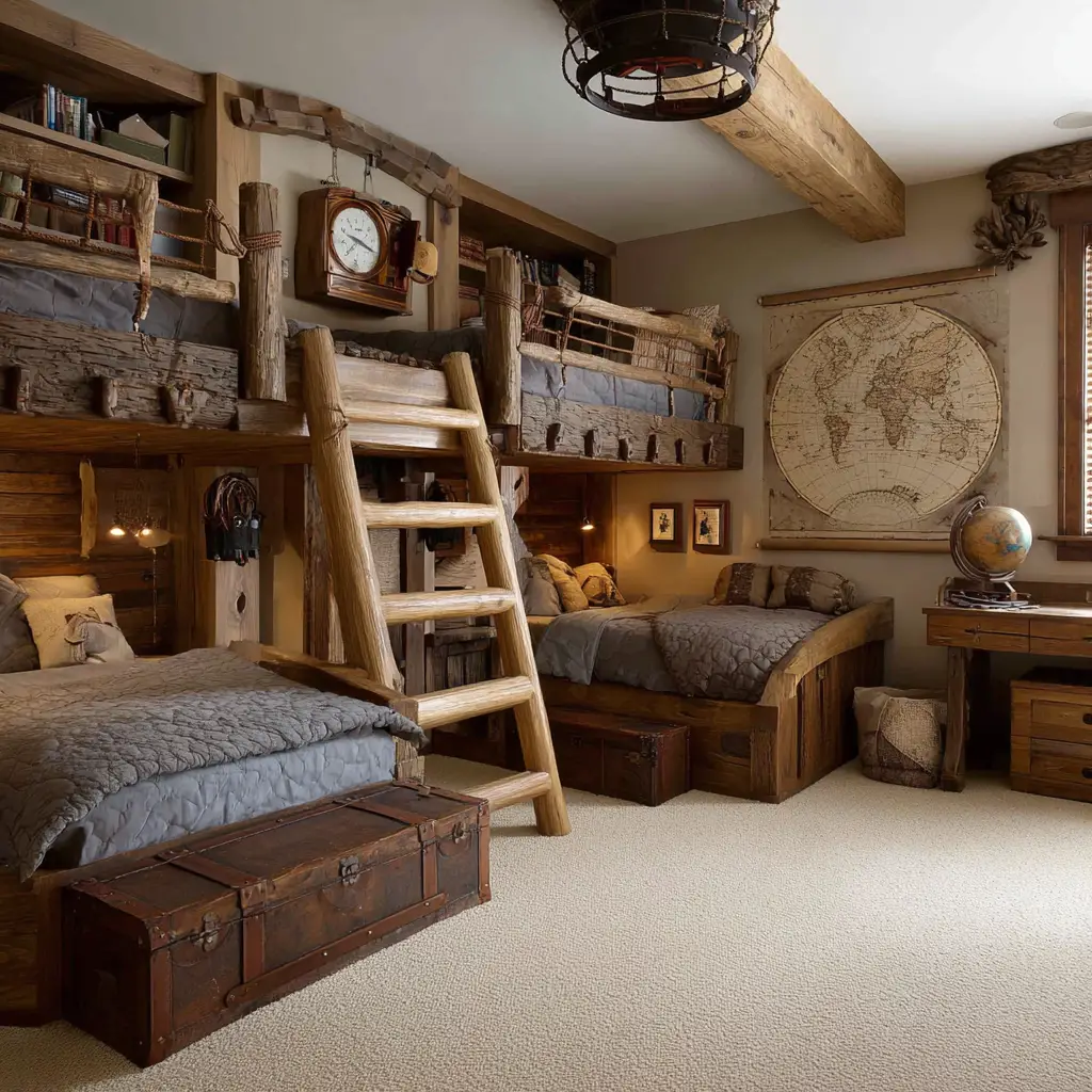 Adventure-Themed Bunk Beds