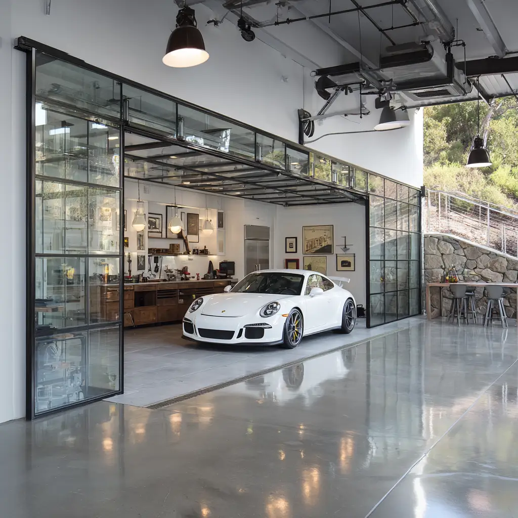 All-Glass Door Garage