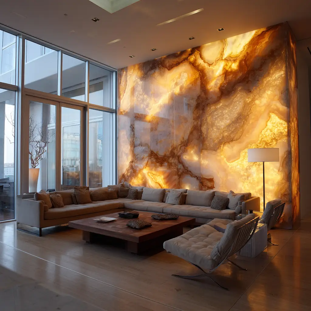 Backlit Onyx Wall