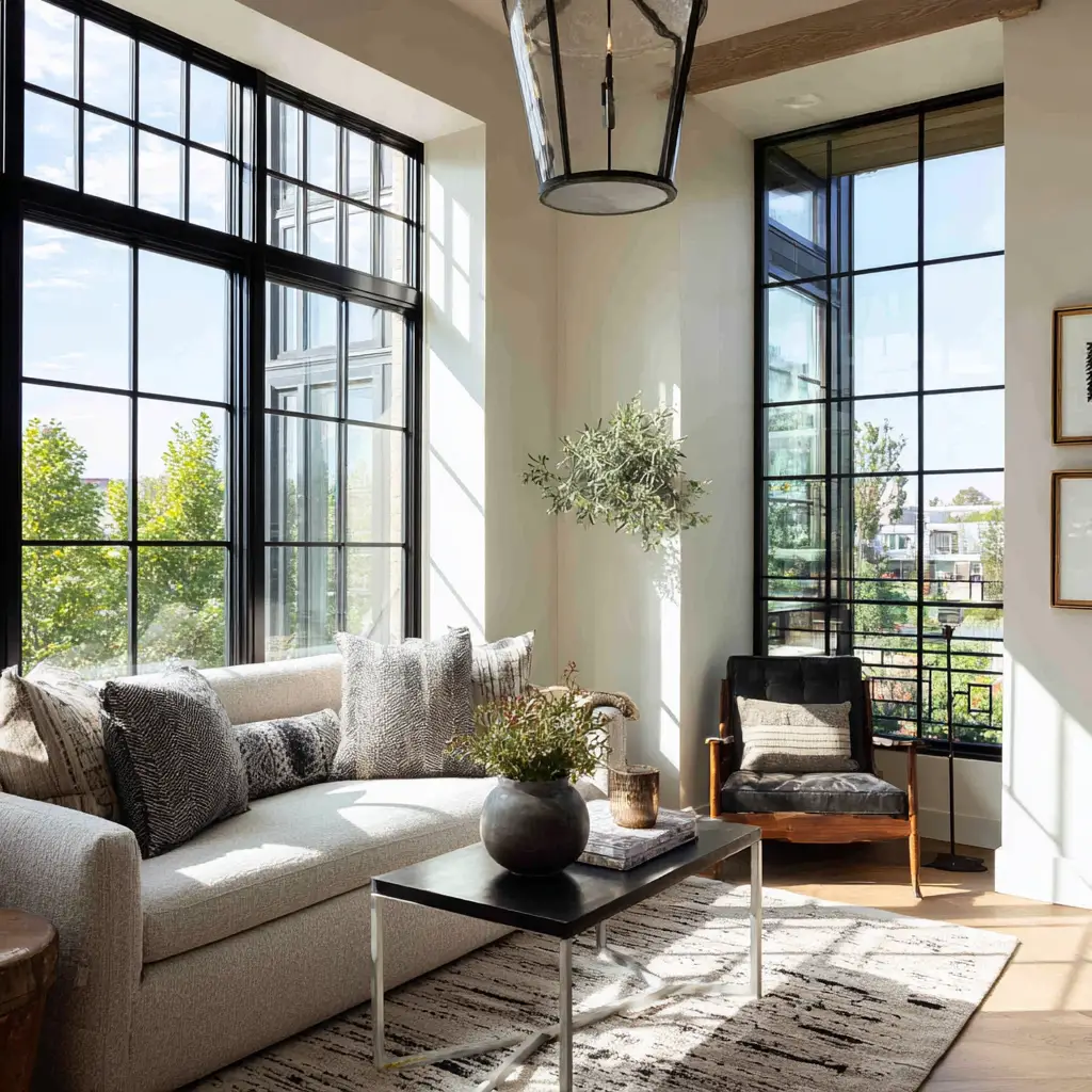 Black-Framed Windows