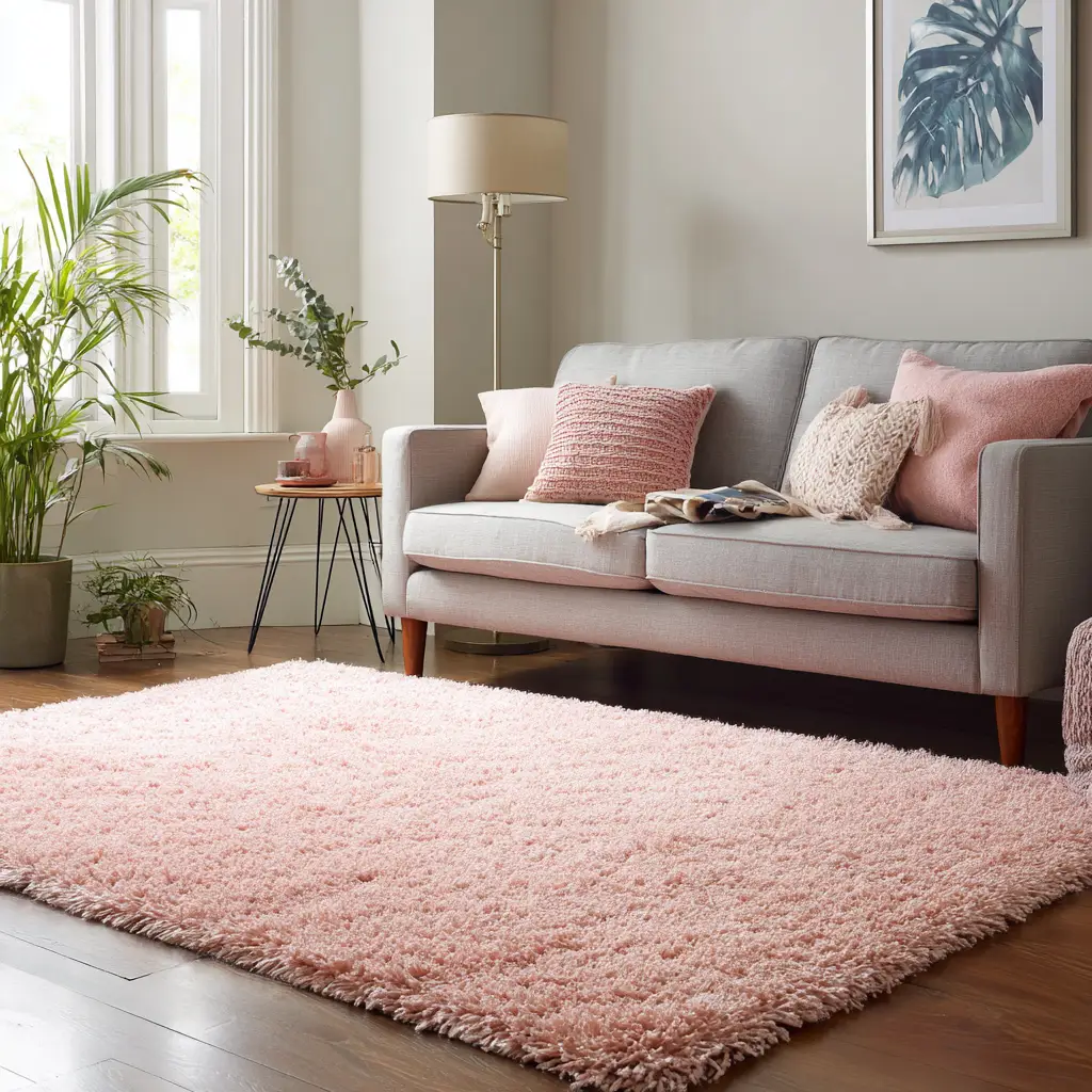 Blush Pink Rugs to Ground the Space