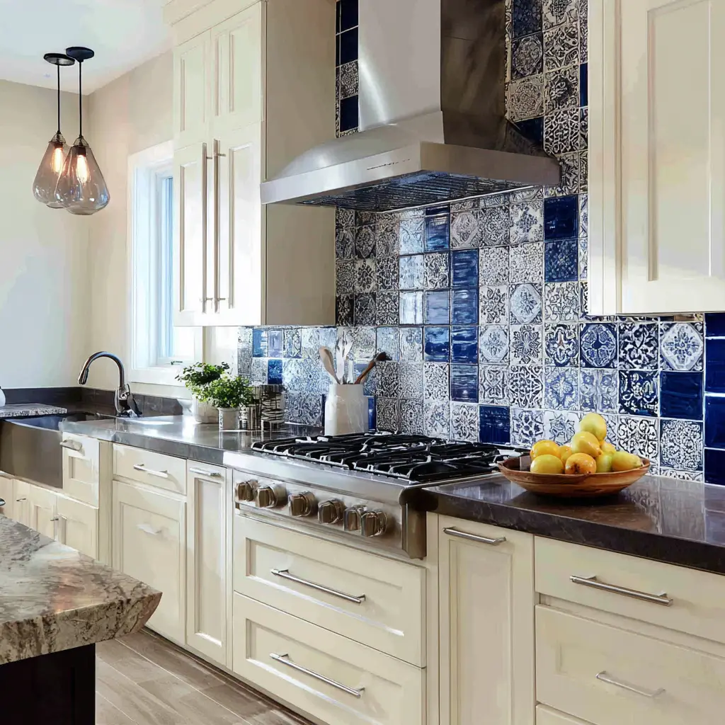 Bold backsplash designs