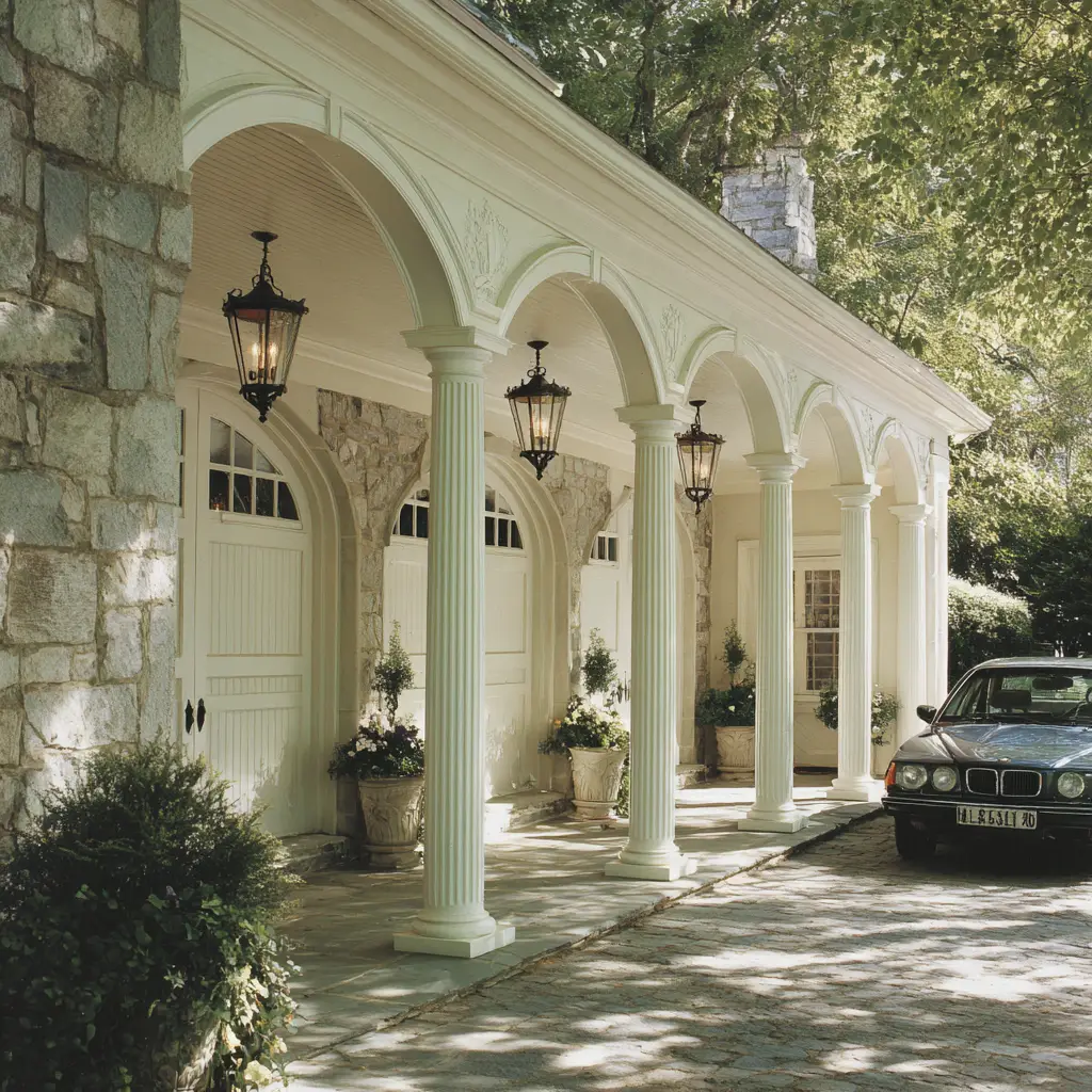 Breezeway with Decorative Columns