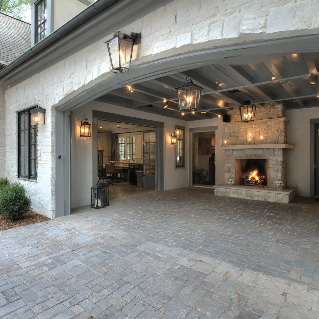 Breezeway with Fireplace