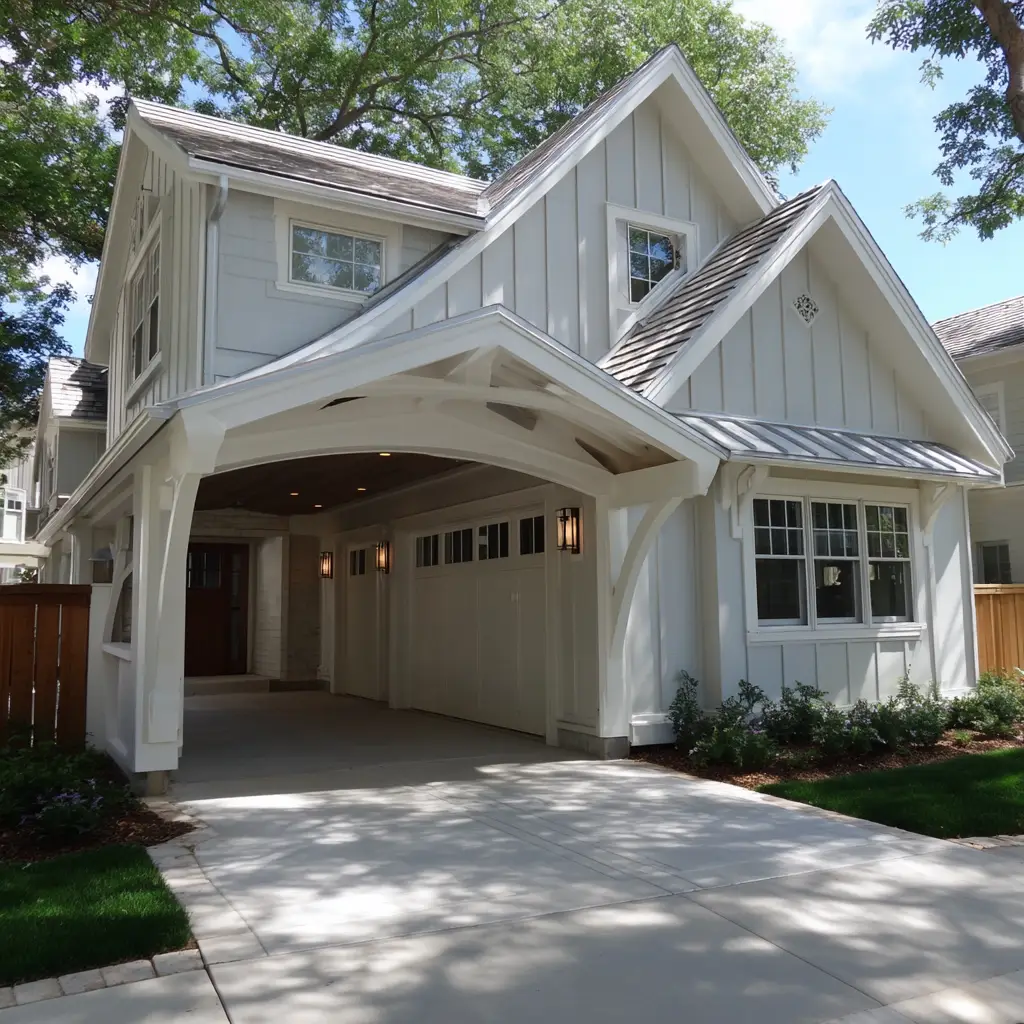 Breezeway with Matching Roofline