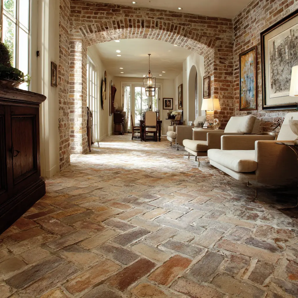Brick or Stone Flooring