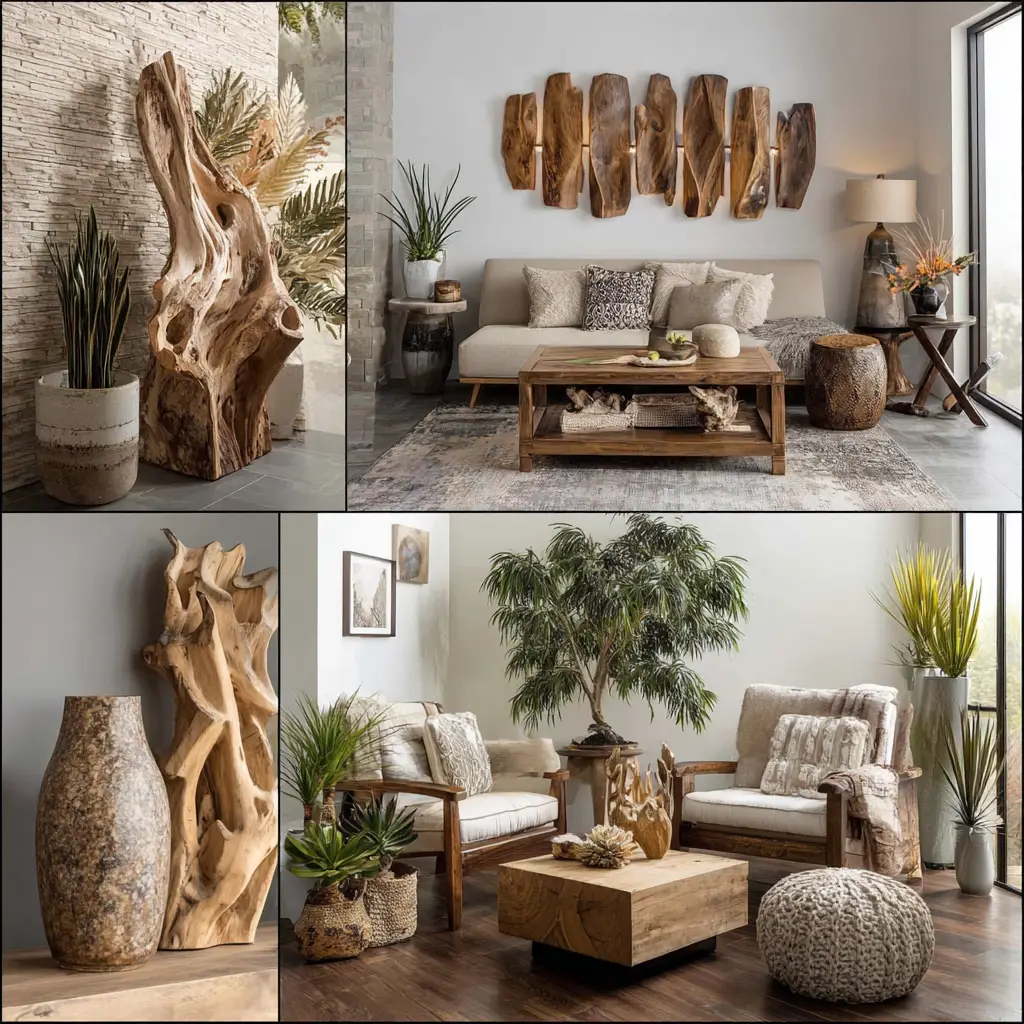 Bring Nature Indoors with Wooden Decor Accents