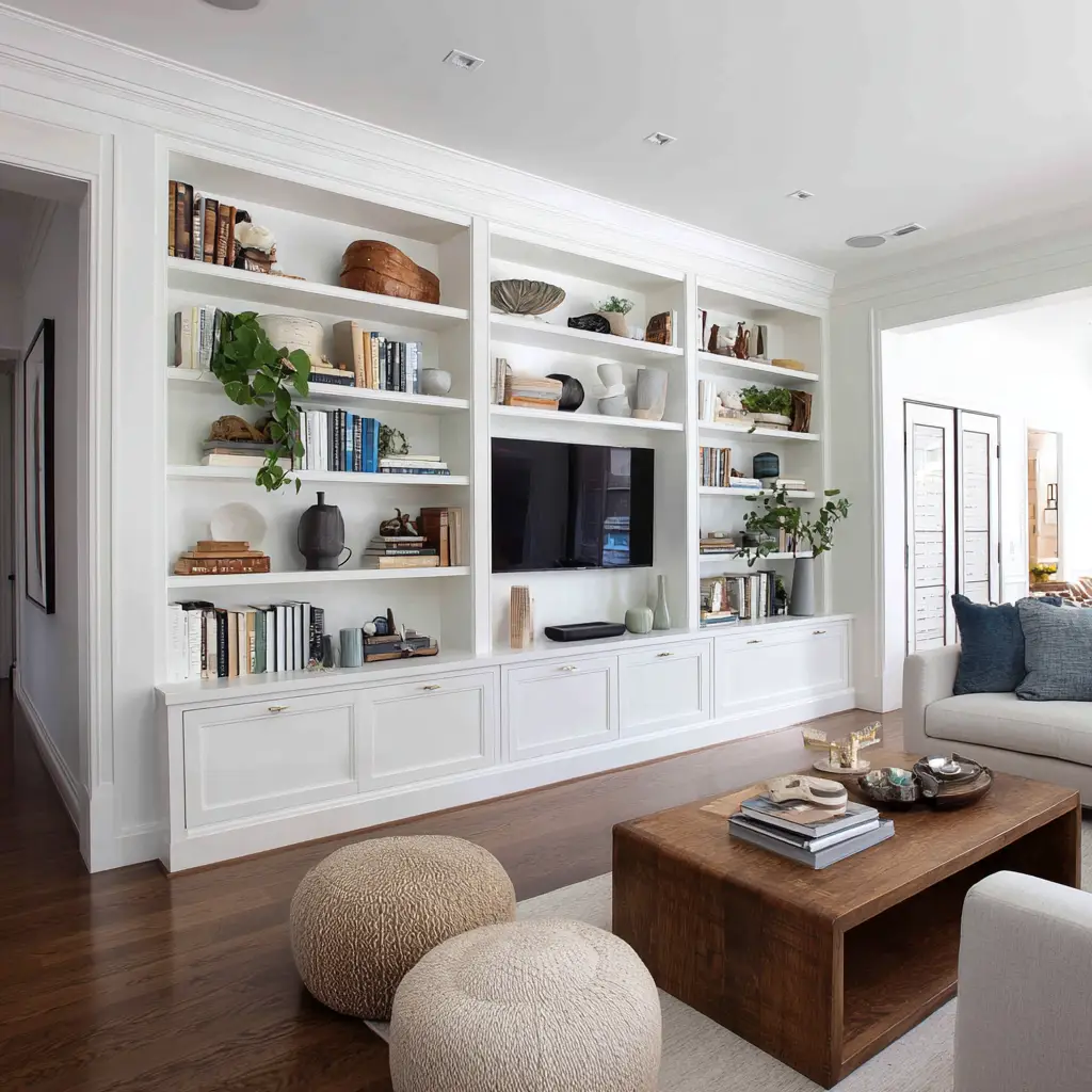 Built-In Bookshelves