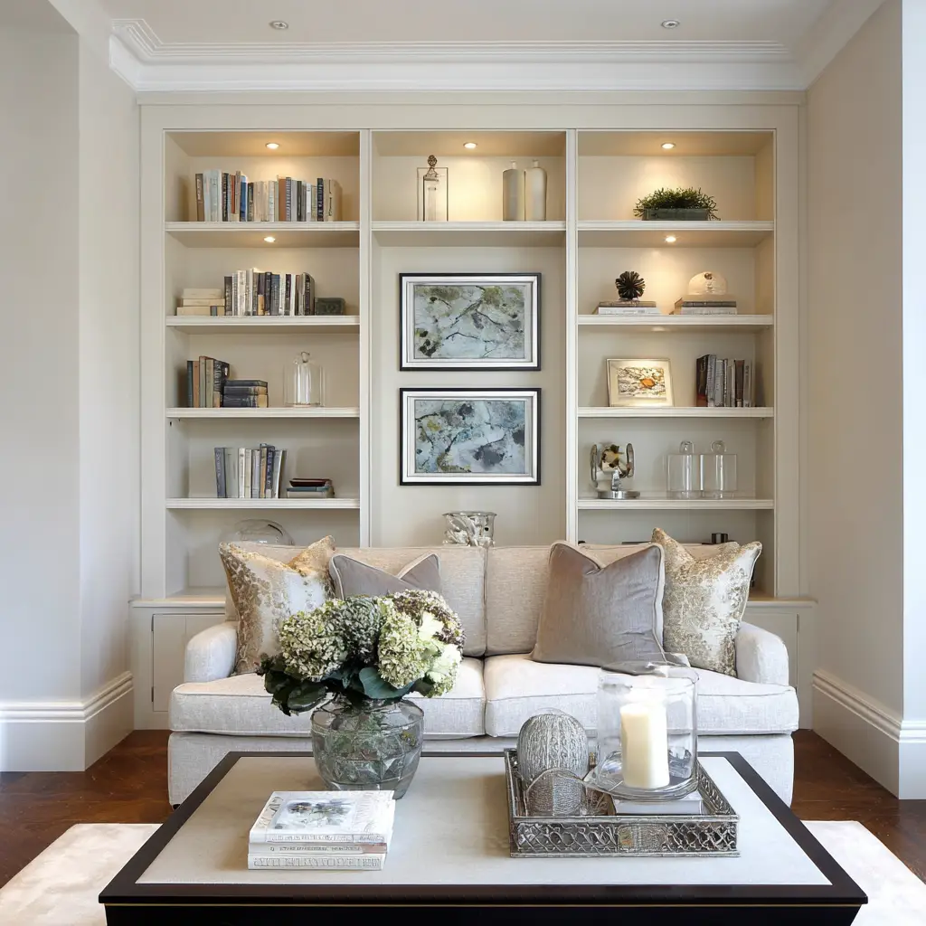 Built-In Shelving Display