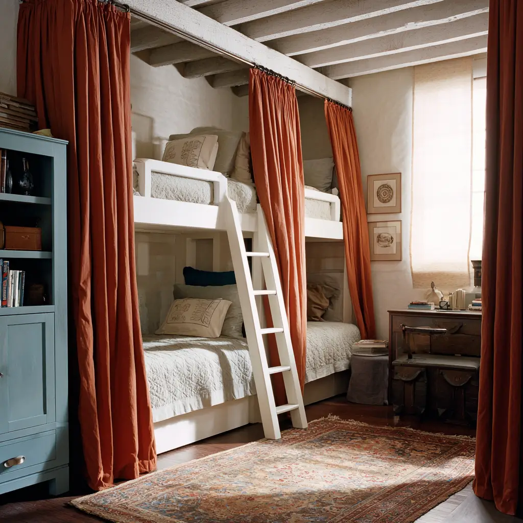 Bunk Beds with Curtains