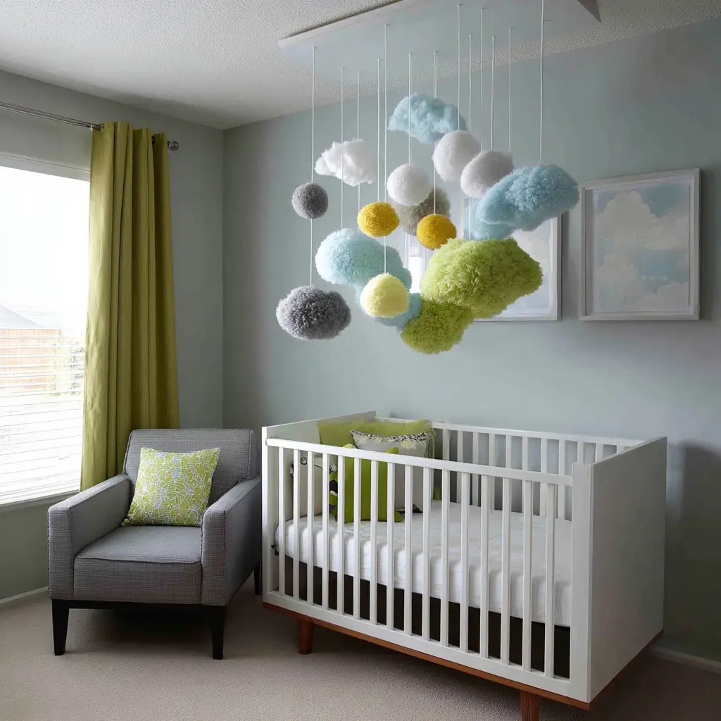 Buzzing Mobile Above the Crib