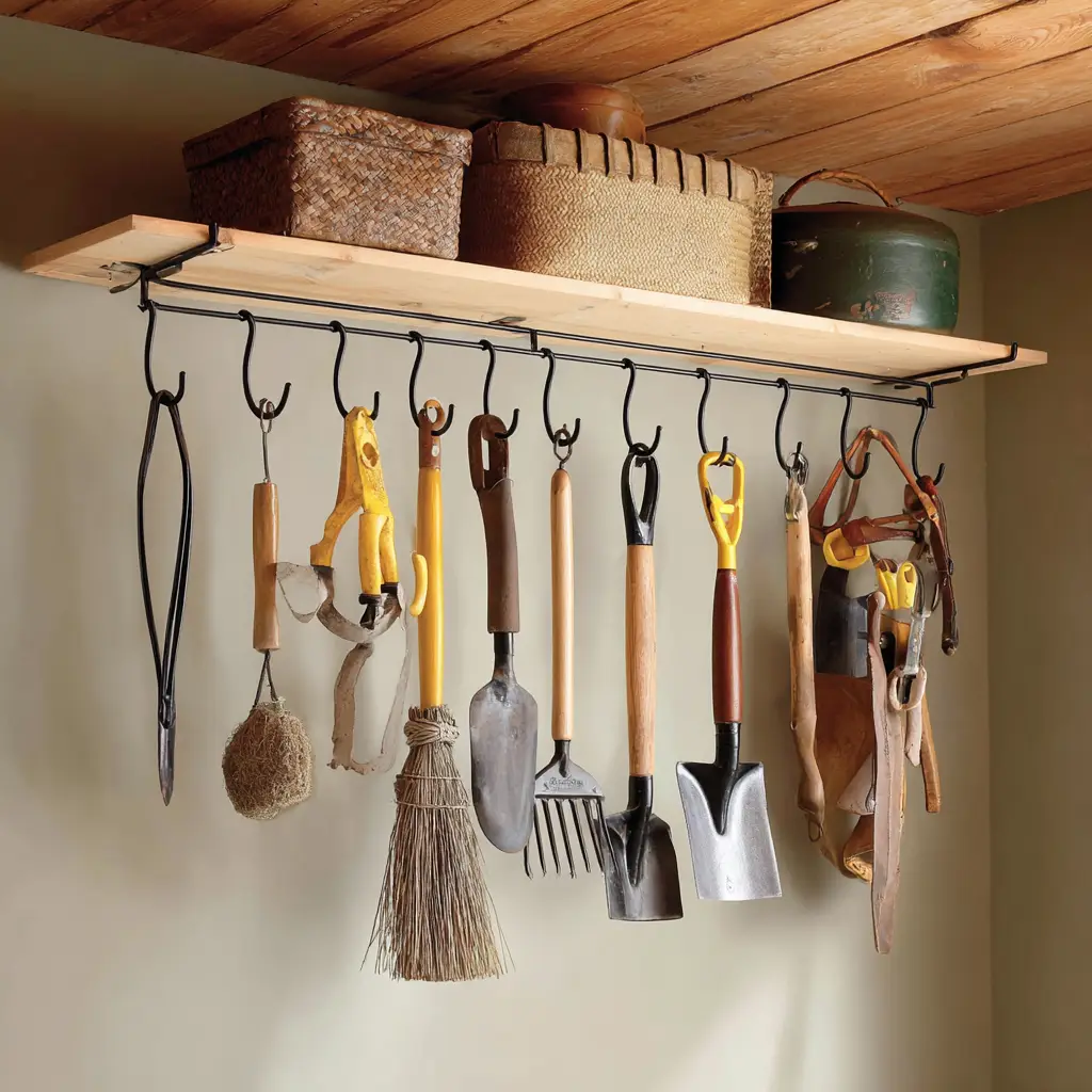 Ceiling Hooks for Garden Tools