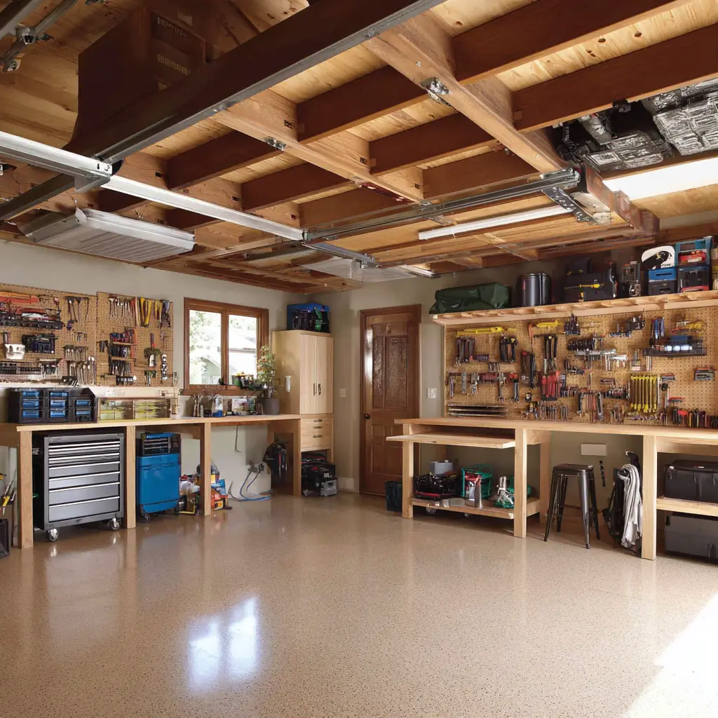 Ceiling Storage for Large Tools