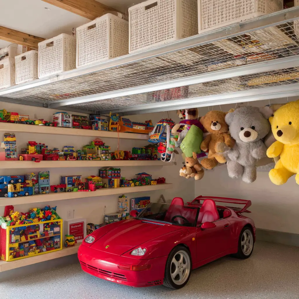 Ceiling Storage for Seasonal Toys