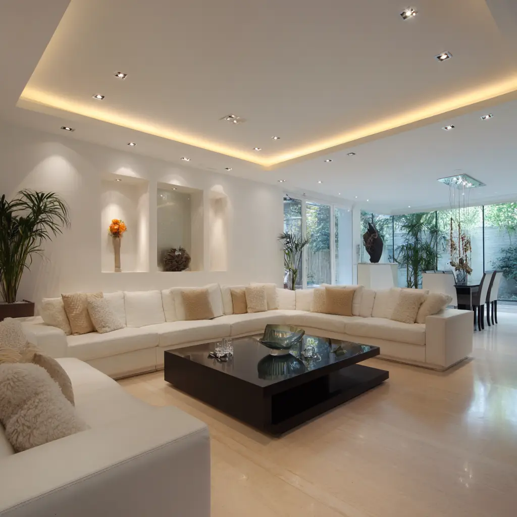 Ceiling with Recessed Spotlights