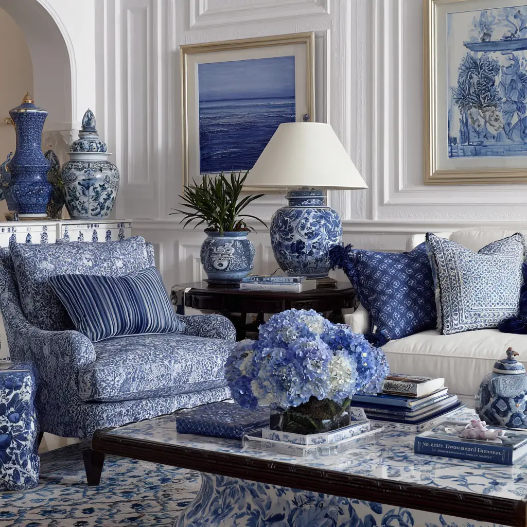 Classic Blue and White Palette