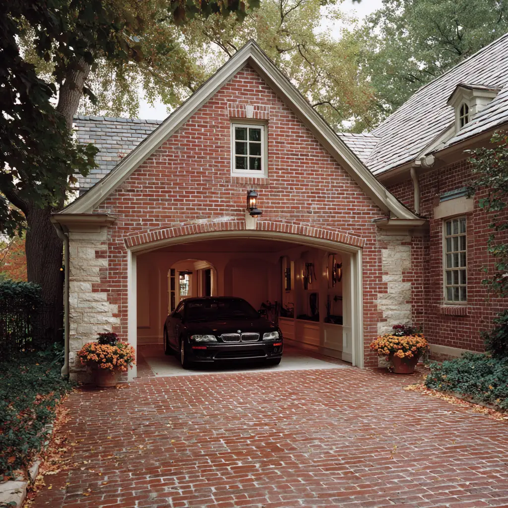 Classic Brick Breezeway Connection