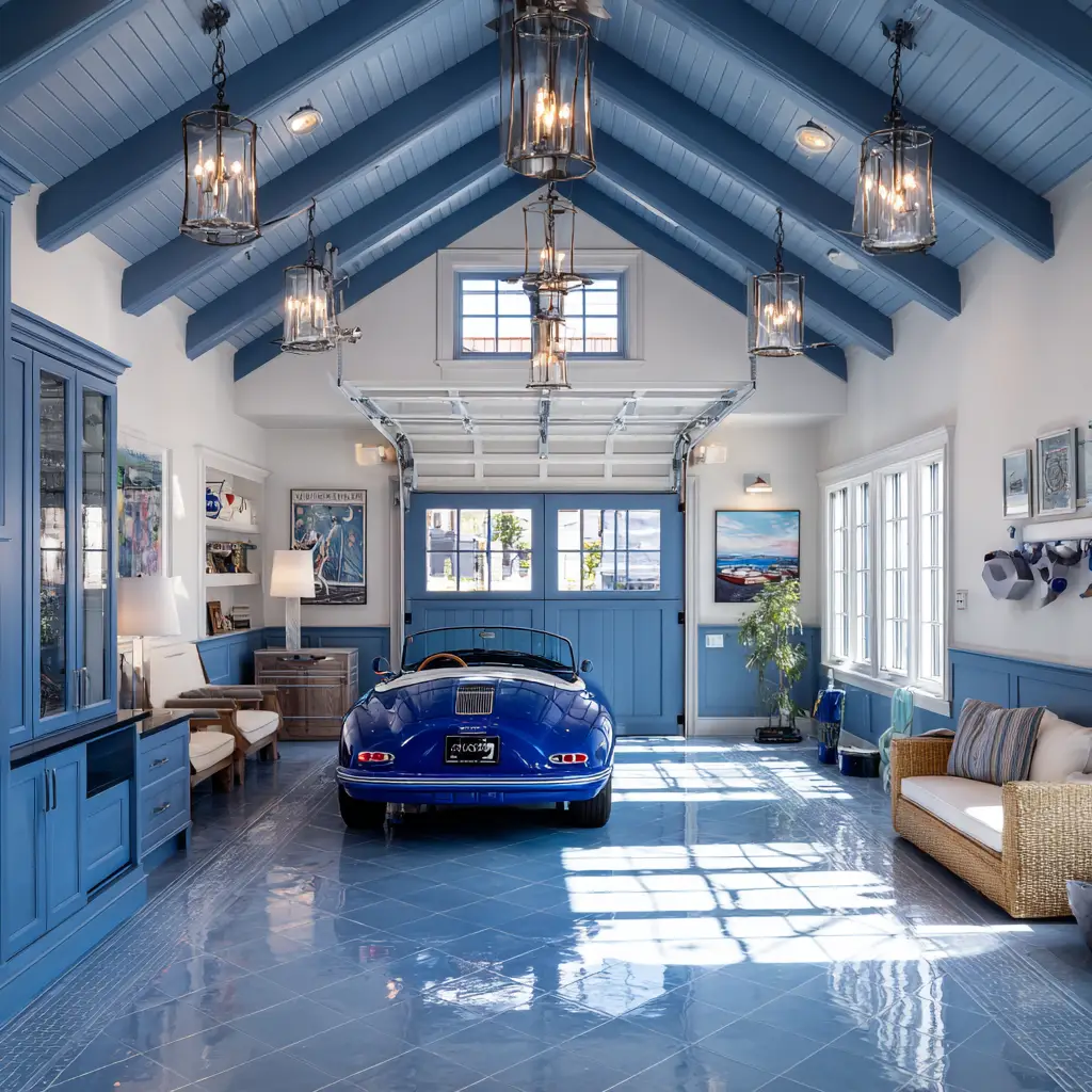 Coastal Blue Garage