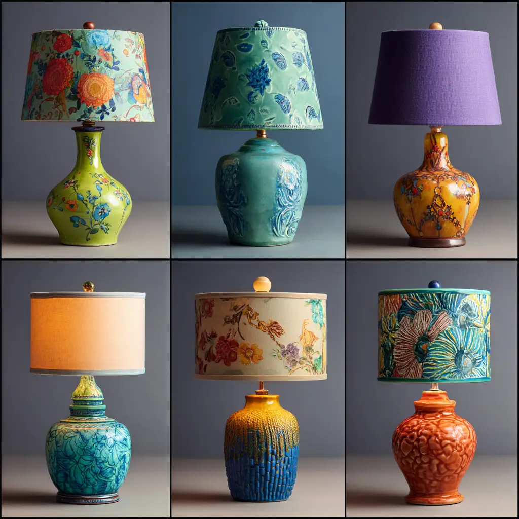Colorful Ceramic Lamp