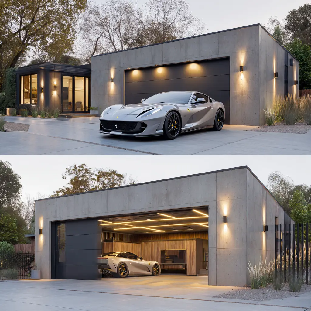 Concrete Luxe Garage