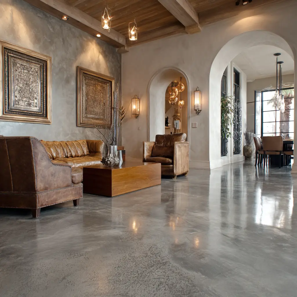 Concrete or Hardwood Flooring