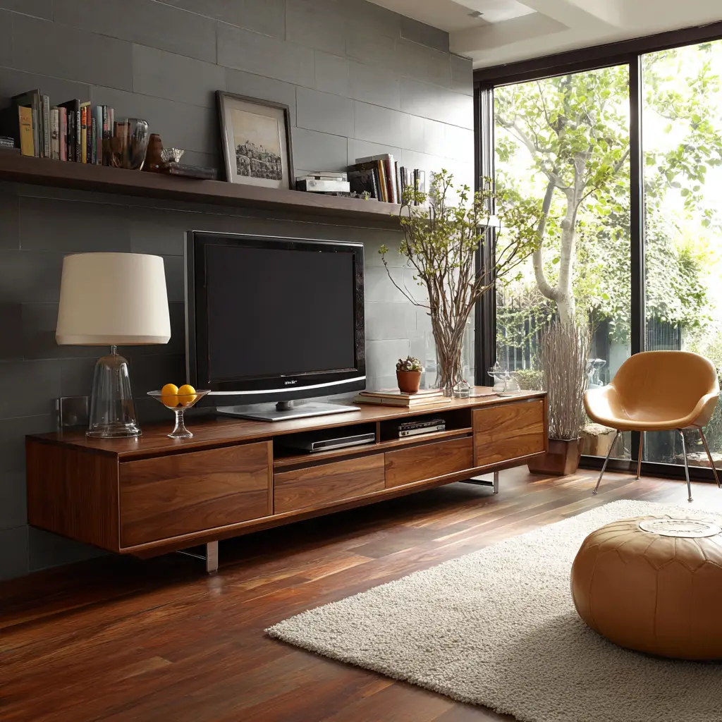 Contemporary Low-Profile TV Stand