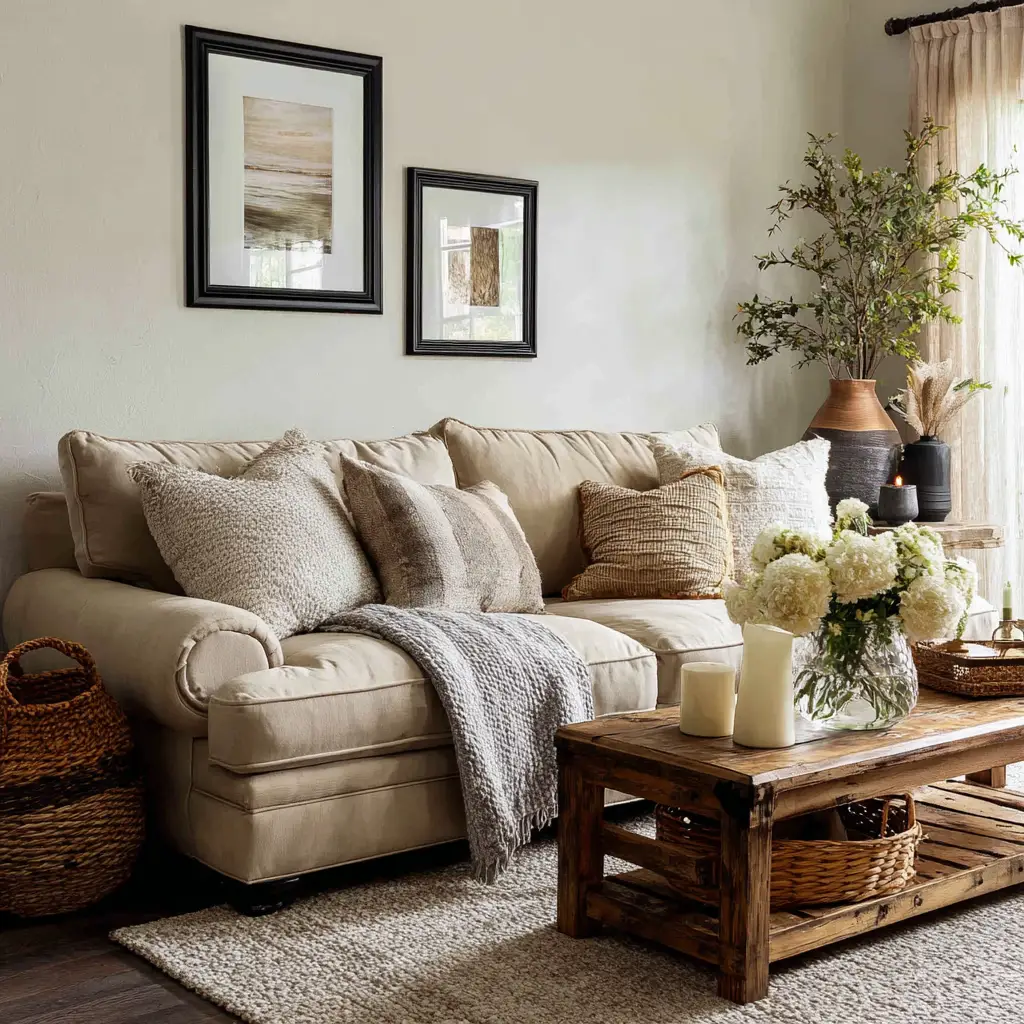 Cozy Neutral Sofa