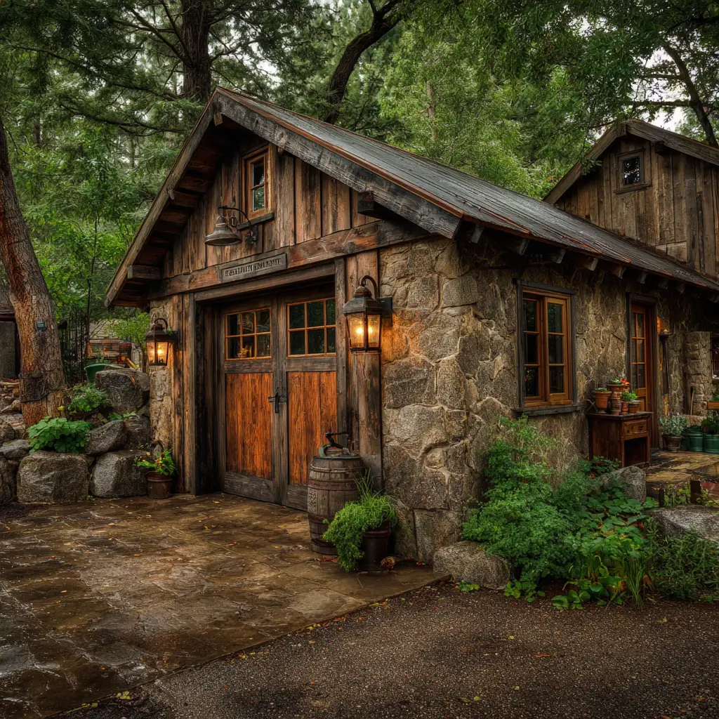 Cozy Rustic Garage