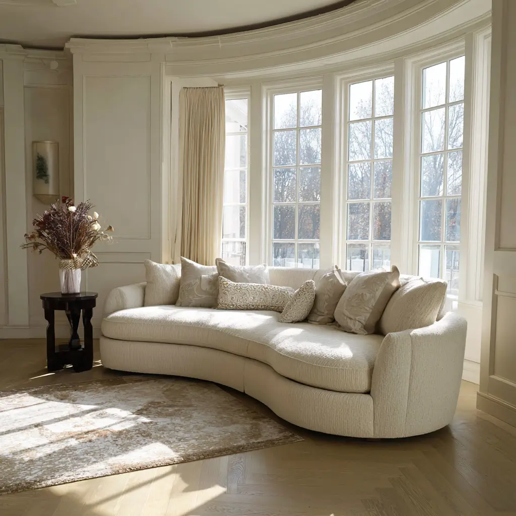 Curved Sofa for Soft Elegance