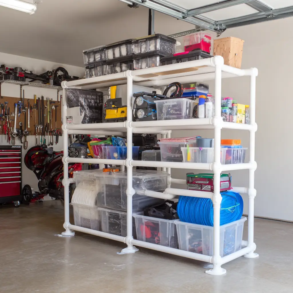 DIY PVC Storage Rack